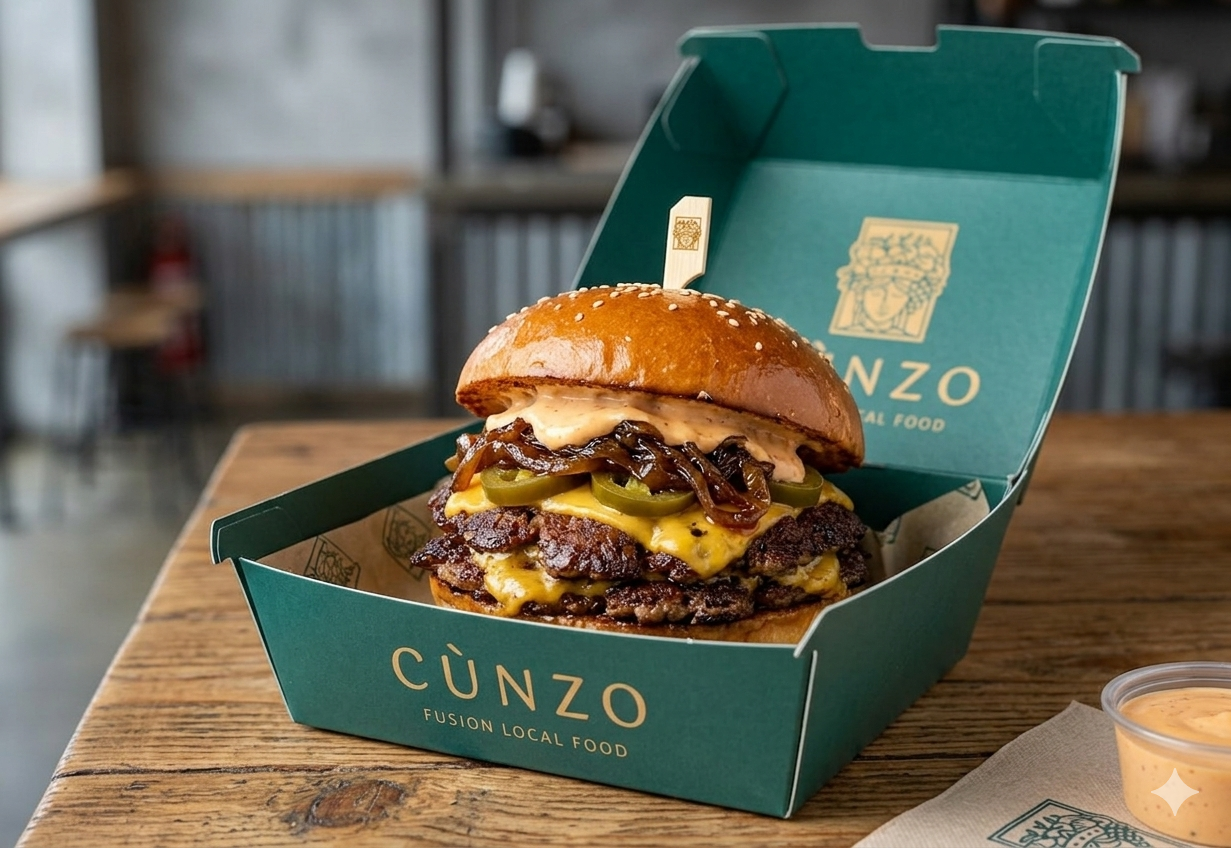 Combo 14 · Smashburger Super Hot + Patate con cheddar
